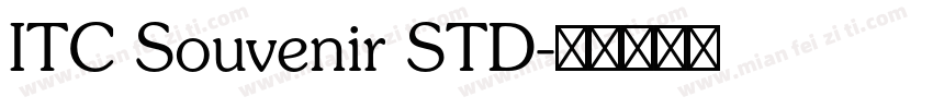 ITC Souvenir STD字体转换